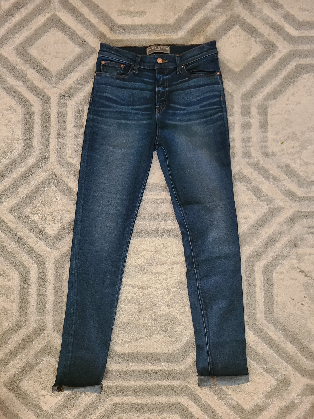 Point Sur Denim Dark Blue Skinny Jeans Size 29